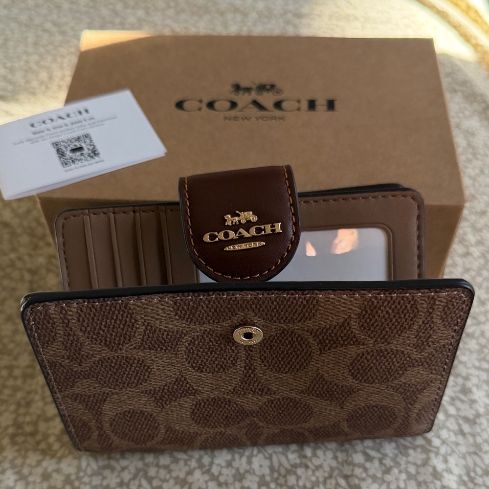 Coach Signature Brown Wallet